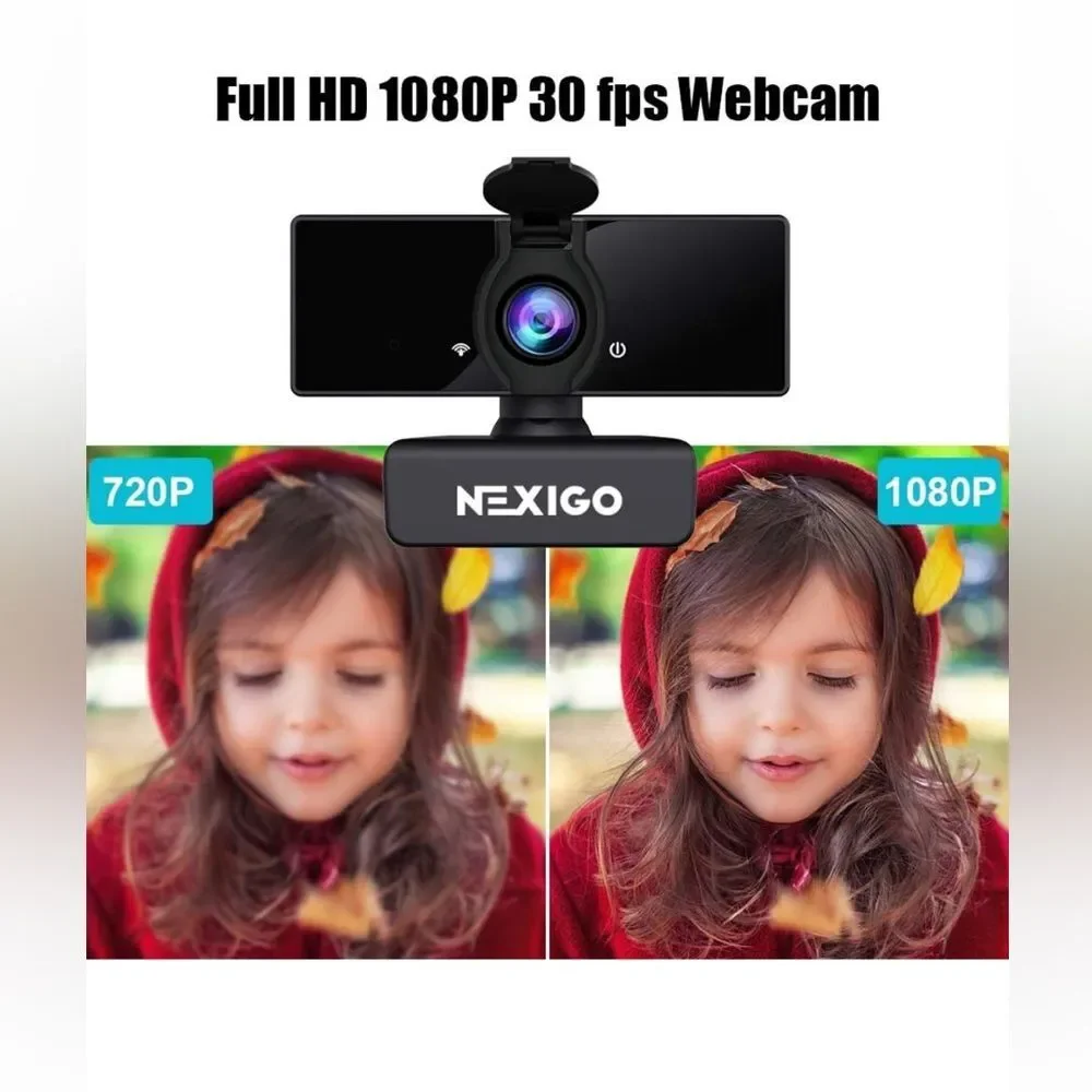 NexiGo N660 1080P Business Webcam • Dual‎ Microphone & Privacy Cover